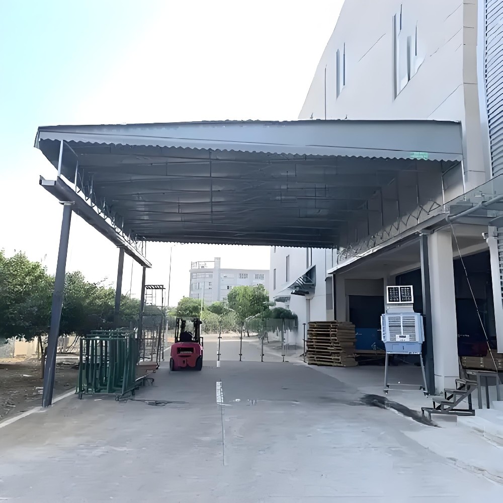 单边立柱电动雨棚