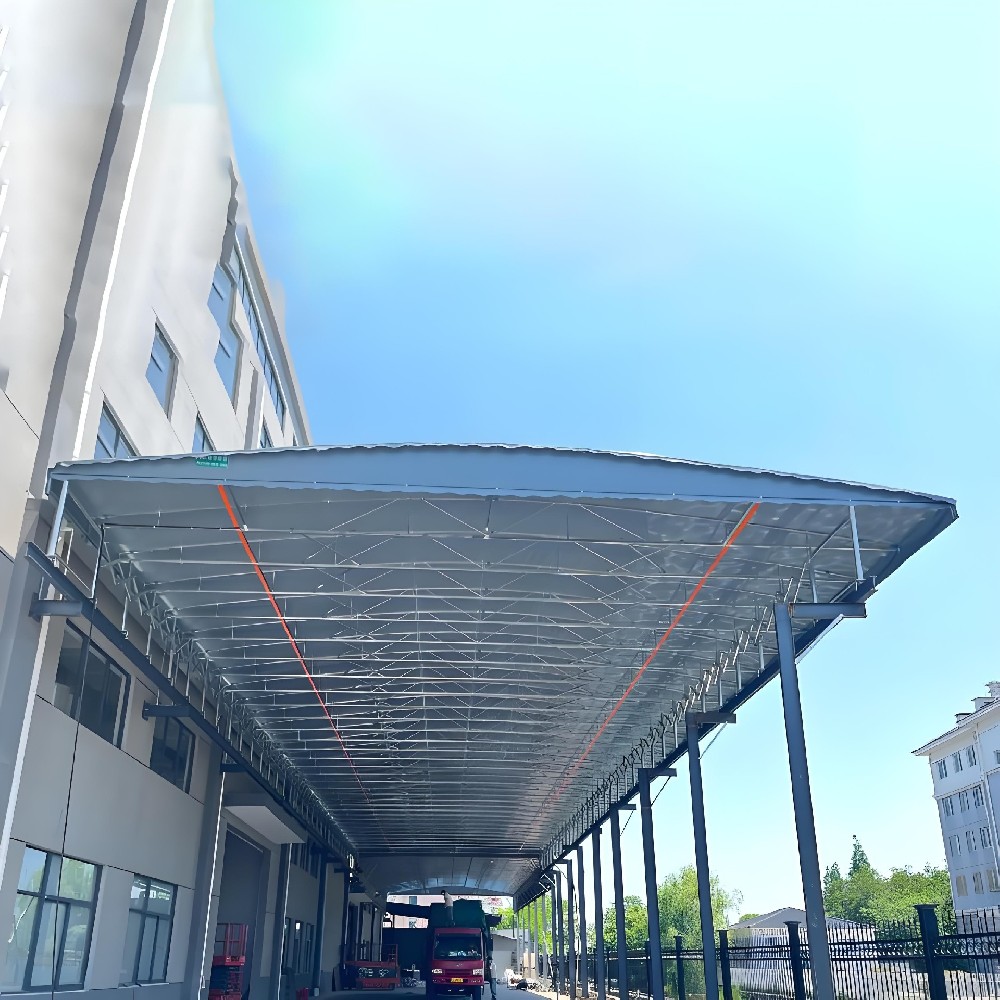 单边立柱电动雨棚