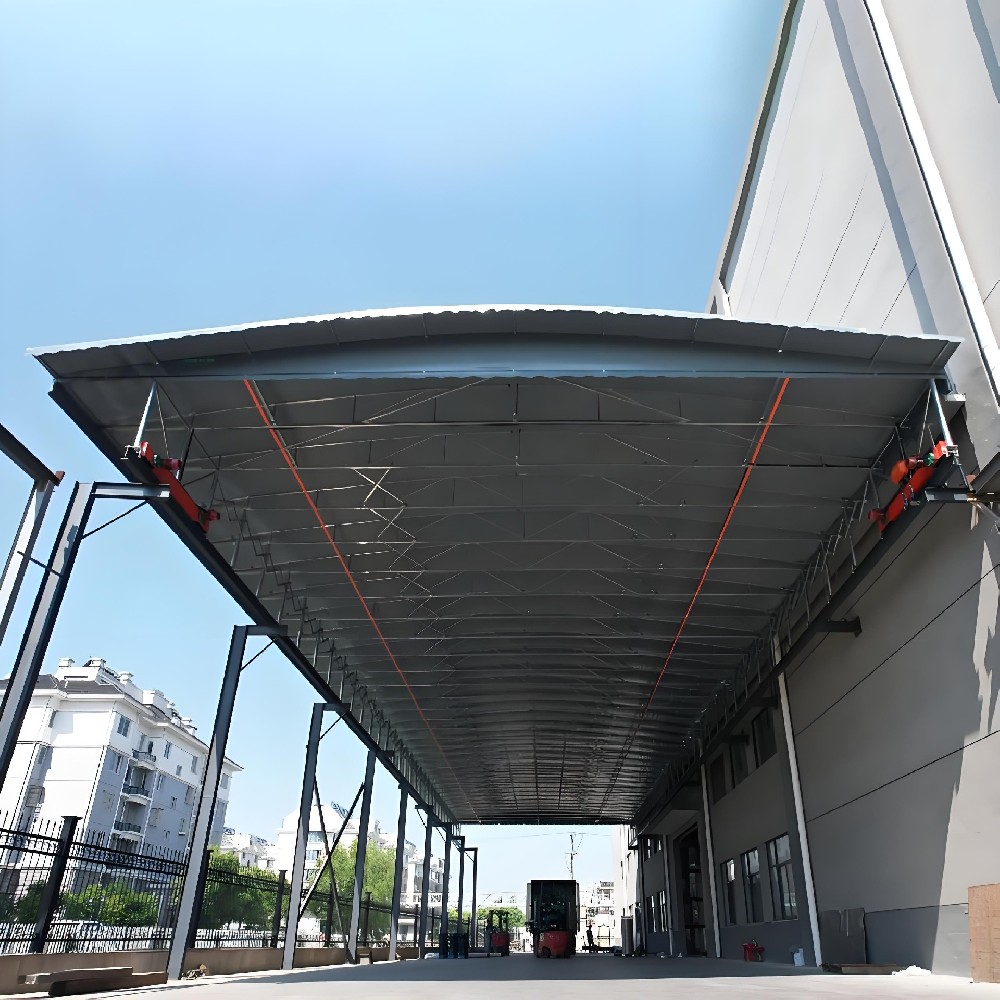 单边立柱电动雨棚