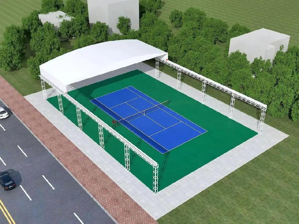 篮球场电动雨棚