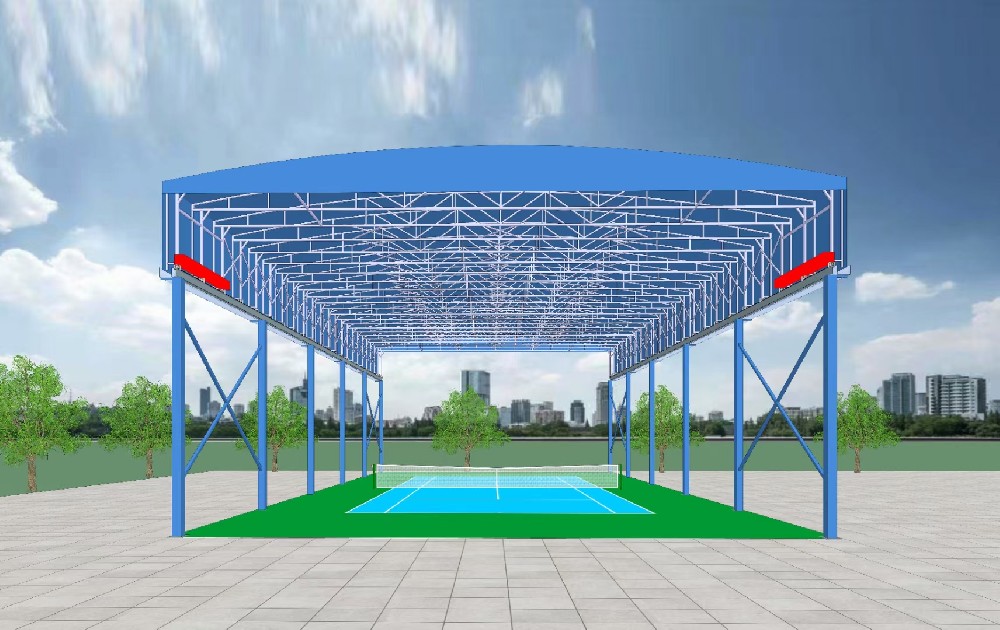 球场电动雨棚