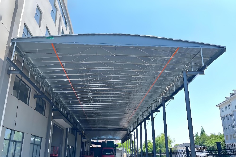 单边立柱电动雨棚